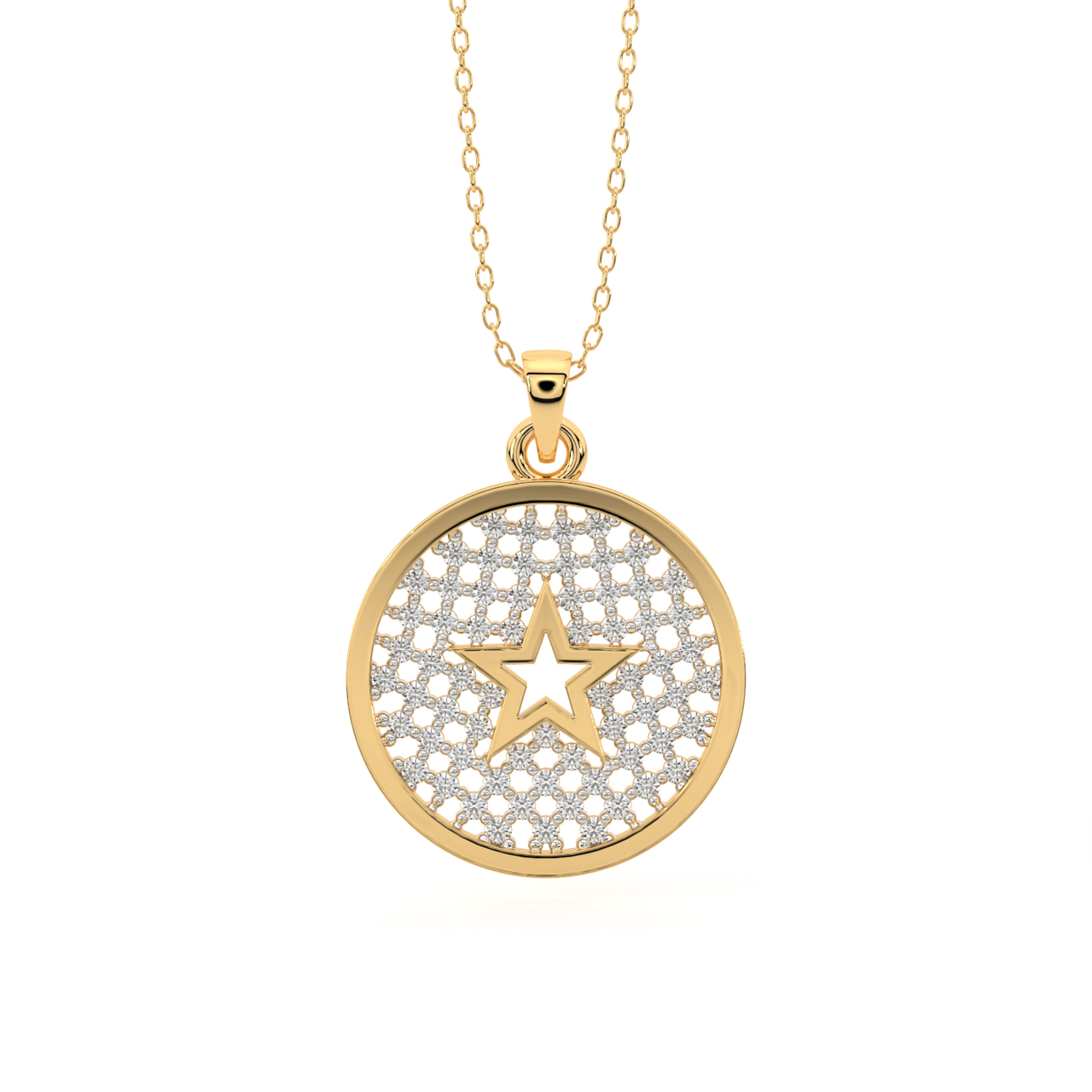 Charming Star Diamond Pendant